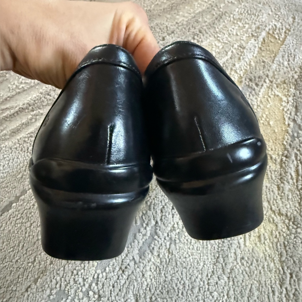 Aravon black Mary Jane Comfort Leather Heels comfort shoes t strap preppy 8.5 - Picture 12 of 12